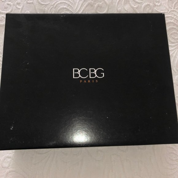 BCBG RANDO Platform Wedge Heel Sandal Teal Fabric Jute Trim Back Zip Sexy 8 - Picture 13 of 13